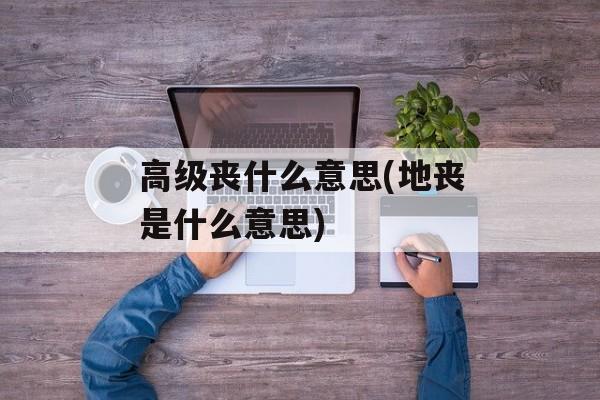高级丧什么意思(地丧是什么意思)-第1张图片-
