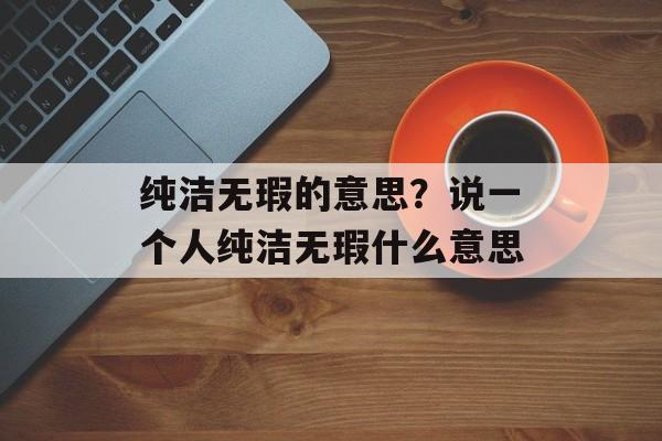 纯洁无瑕的意思？说一个人纯洁无瑕什么意思-第1张图片-