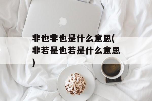 非也非也是什么意思(非若是也若是什么意思)-第1张图片-