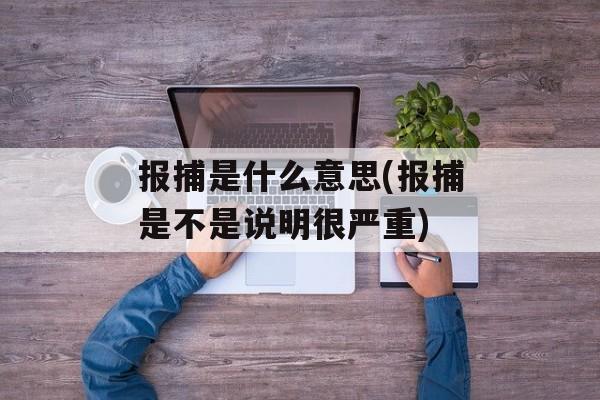 报捕是什么意思(报捕是不是说明很严重)-第1张图片-