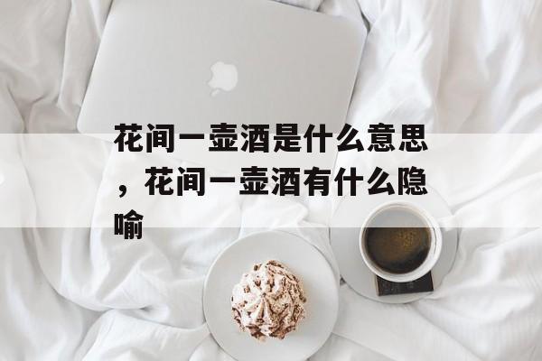 花间一壶酒是什么意思，花间一壶酒有什么隐喻-第1张图片-